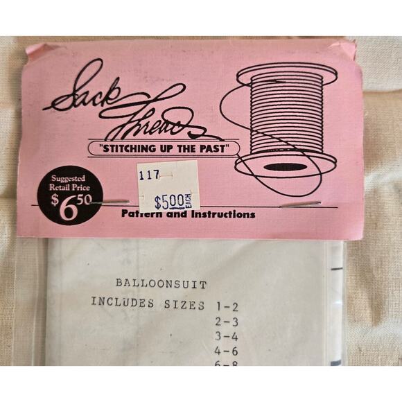 Flour Sack Children Jumper Pattern Kit and 3 Flour Sacks O'le School Flour New - Picture 10 of 12